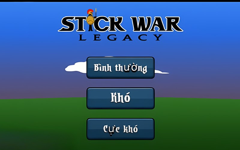 Chọn độ khó bình thường game Stick War: Legacy